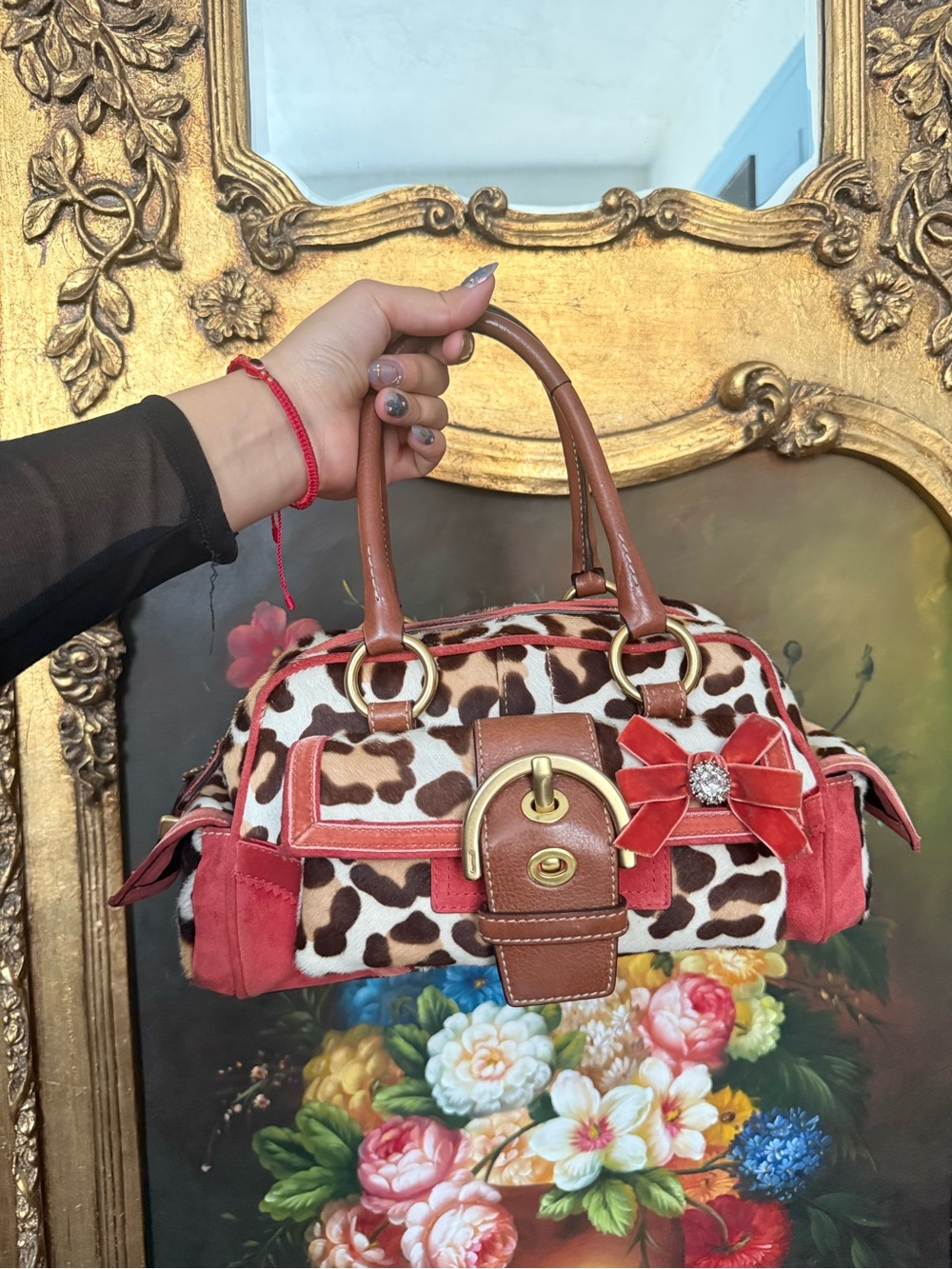 Coach Soho Ocelot Leopard Print Satchel Bag